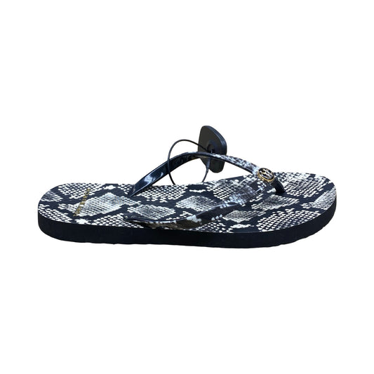 Sandals Designer By Tory Burch In Snakeskin Print, Size:6