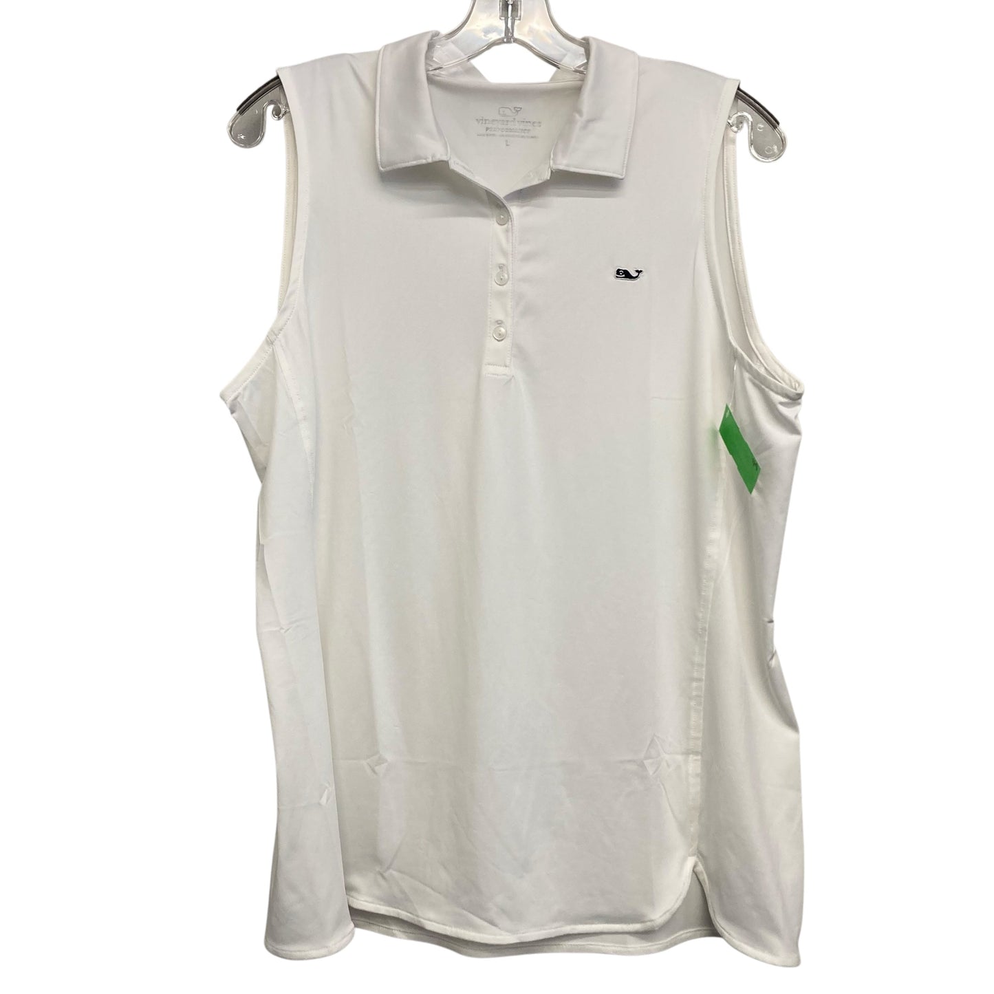 Athletic Tank Top By Vineyard Vines In White, Size:L
