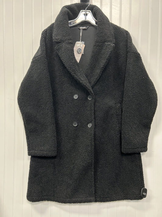 Coat Faux Fur & Sherpa By Btfbm In Black, Size:L