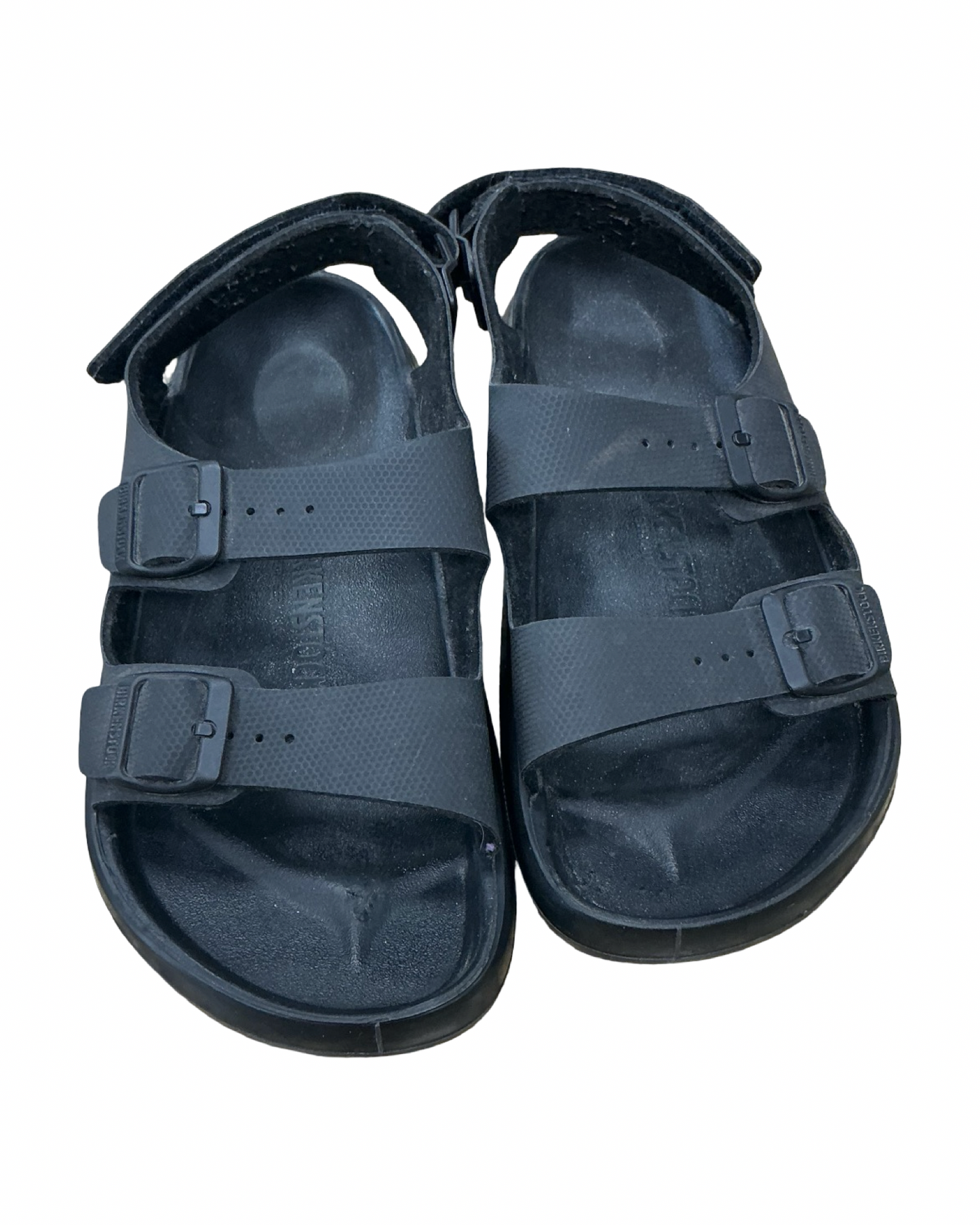 Sandals Flats By Birkenstock In Black, Size:8