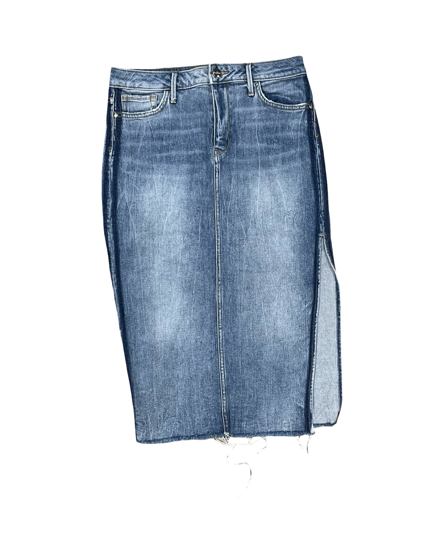 Skirt Midi By Sam Edelman In Blue Denim, Size:6