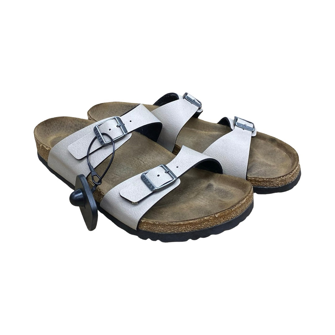 Sandals Designer By Birkenstock In Taupe, Size:9
