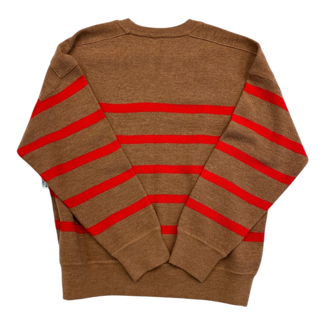 Sweater By Madewell In Brown & Red, Size:M