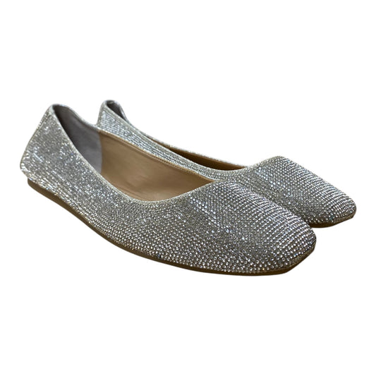 Shoes Flats By Inc In Silver, Size:11