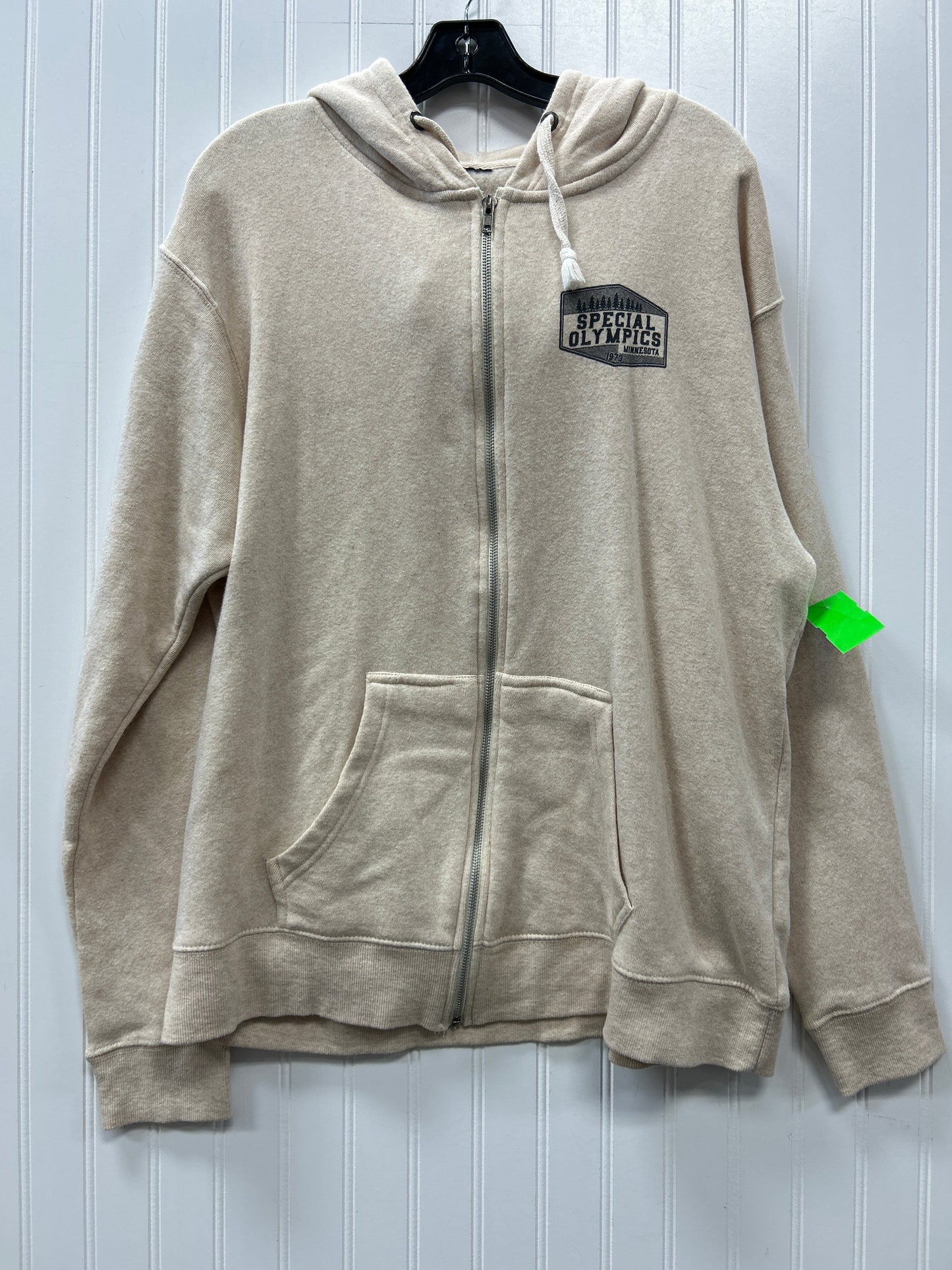 Sweatshirt Hoodie By Cmc In Cream, Size:M