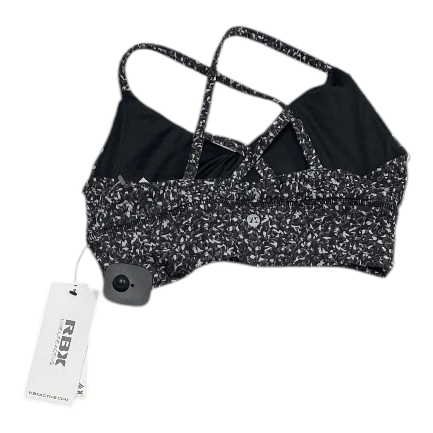 Athletic Bra By Rbx In Grey & White, Size:S