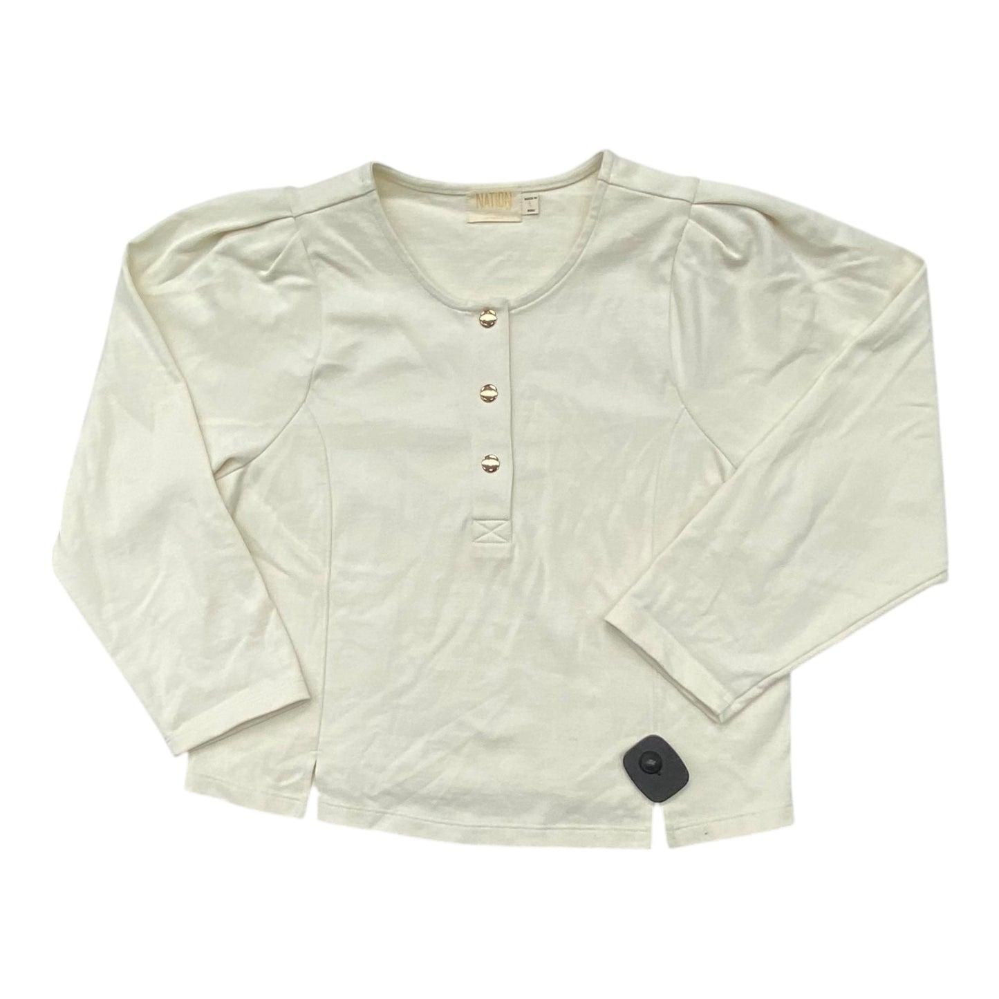 Top Ls By Nation Ltd In Cream, Size:L