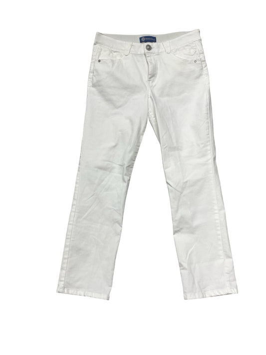 Jeans Straight By Democracy In White Denim, Size:10
