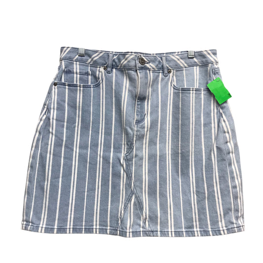Skirt Mini & Short By Loft In Striped Pattern, Size:12
