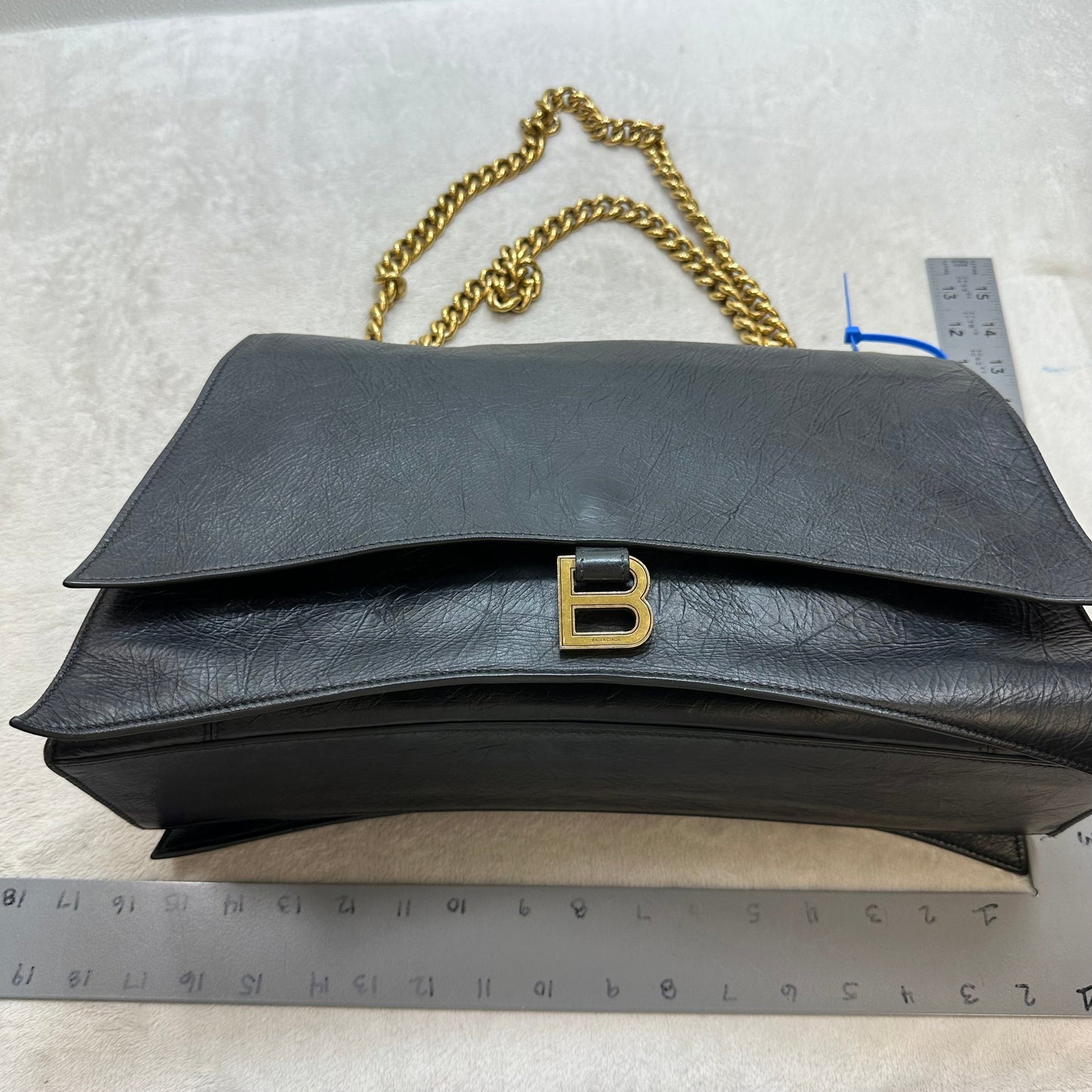 Balenciaga Crush large chain shoulder bag Handbag Luxury Designer By Balenciaga, Size: Large