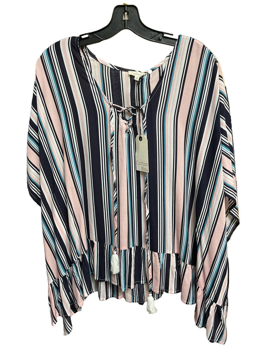 Top SS By Cotton Bleu In Blue & Pink, Size:S