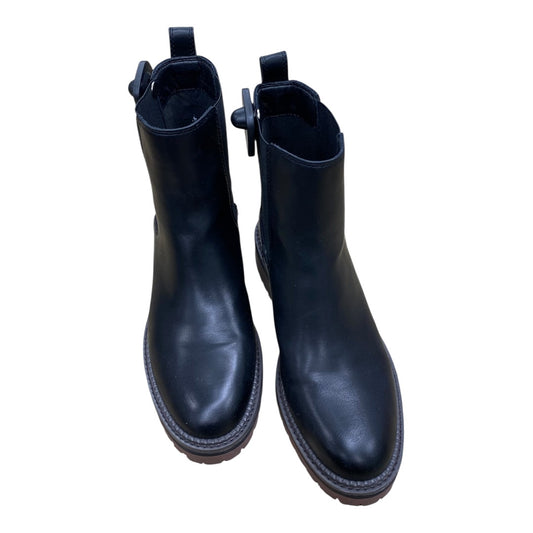 Boots Ankle Flats By Crown Vintage In Black, Size:8