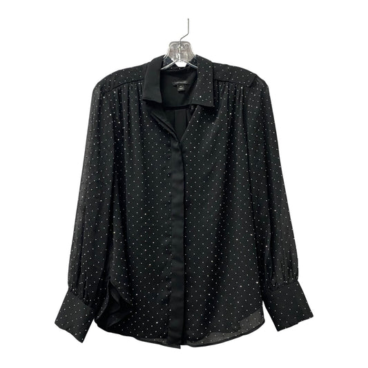 Top Ls By Ann Taylor In Black, Size:Mp