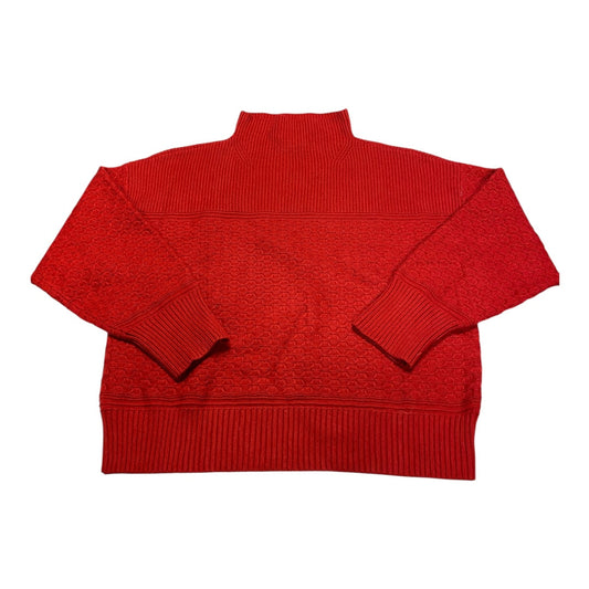 Sweater By Ann Taylor In Red, Size:Xl