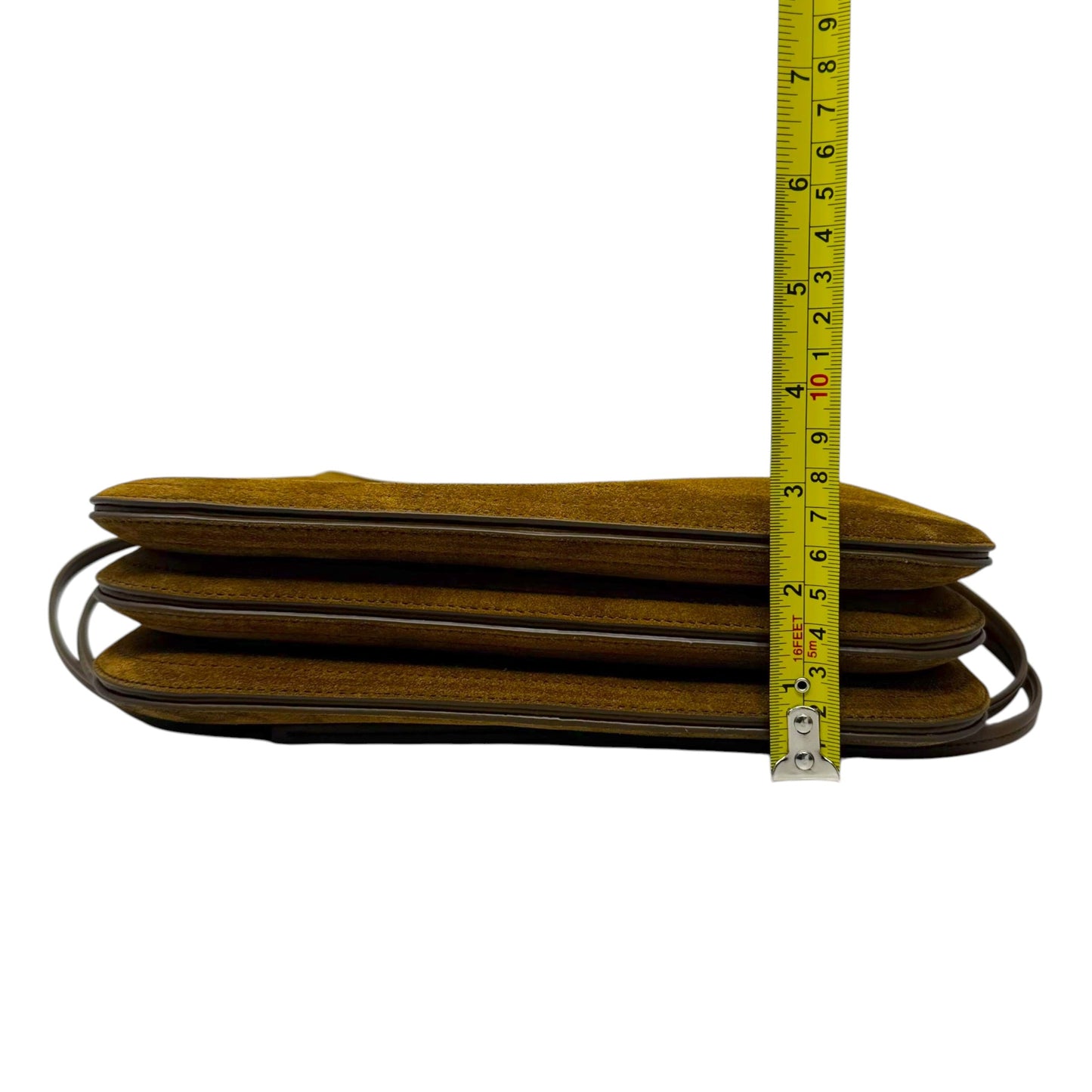 The Small Gig Bag By Phoebe Philo in Toffee Suede, Size: Medium