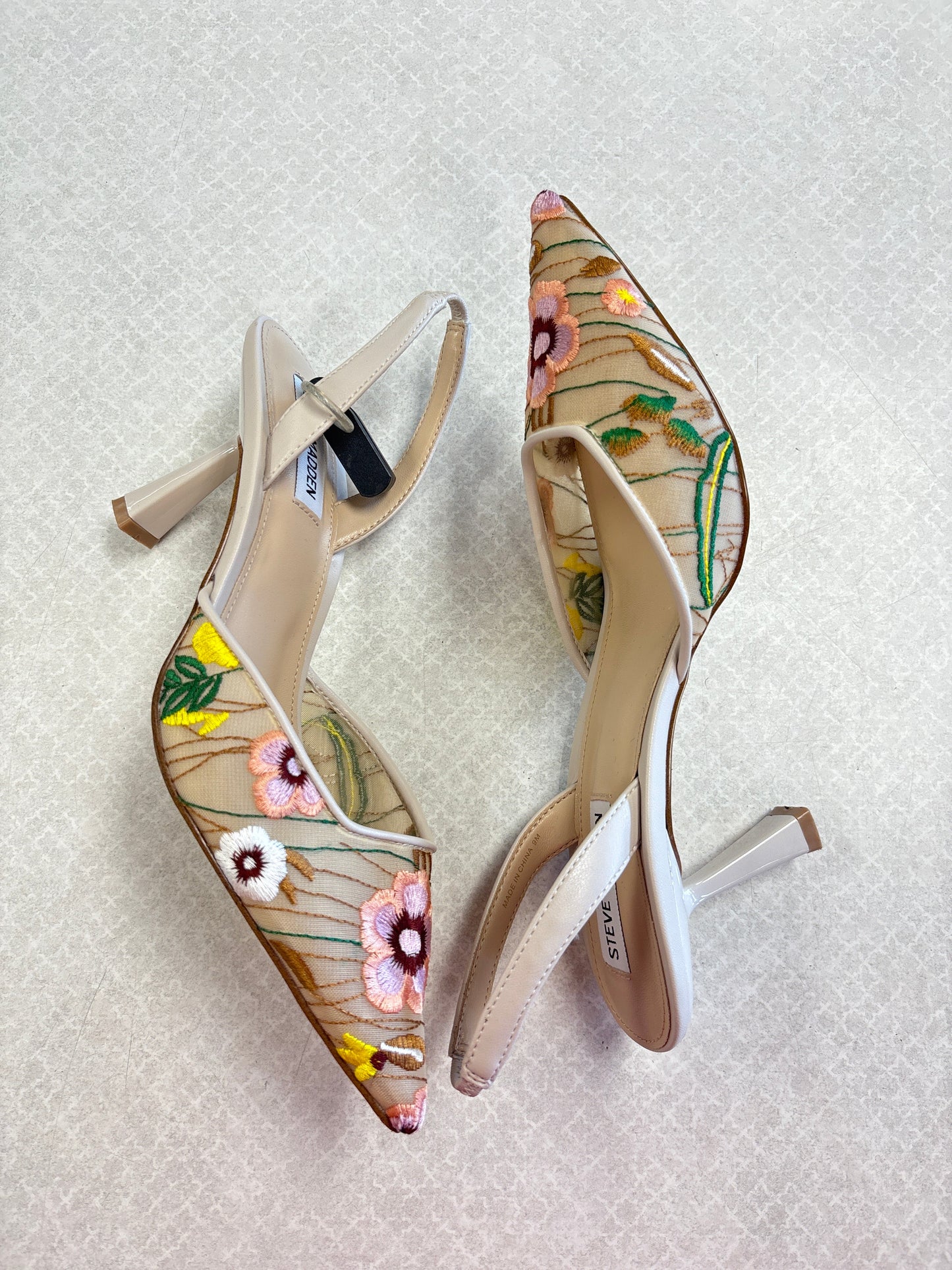 Shoes Heels Kitten By Steve Madden In Floral Print, Size:9