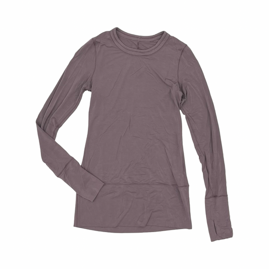Athletic Top Ls Crewneck By Lululemon In Purple, Size:S