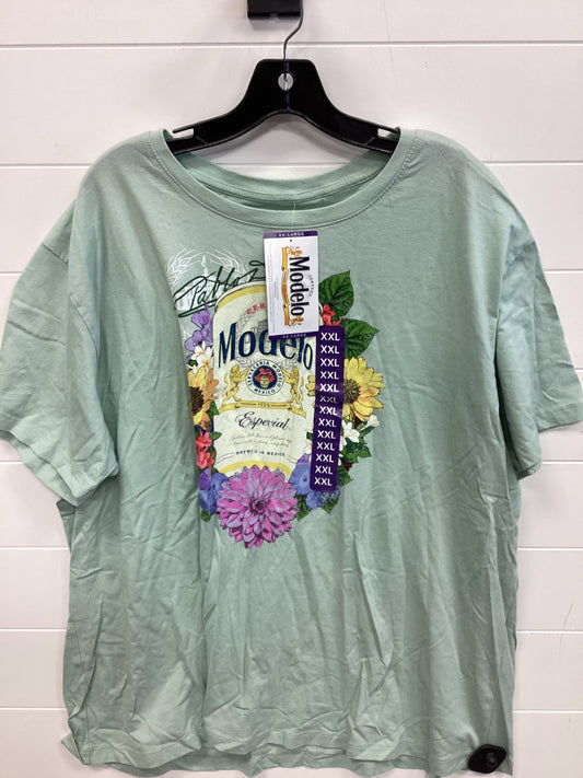 Top Ss By Clothes Mentor In Green, Size:1X