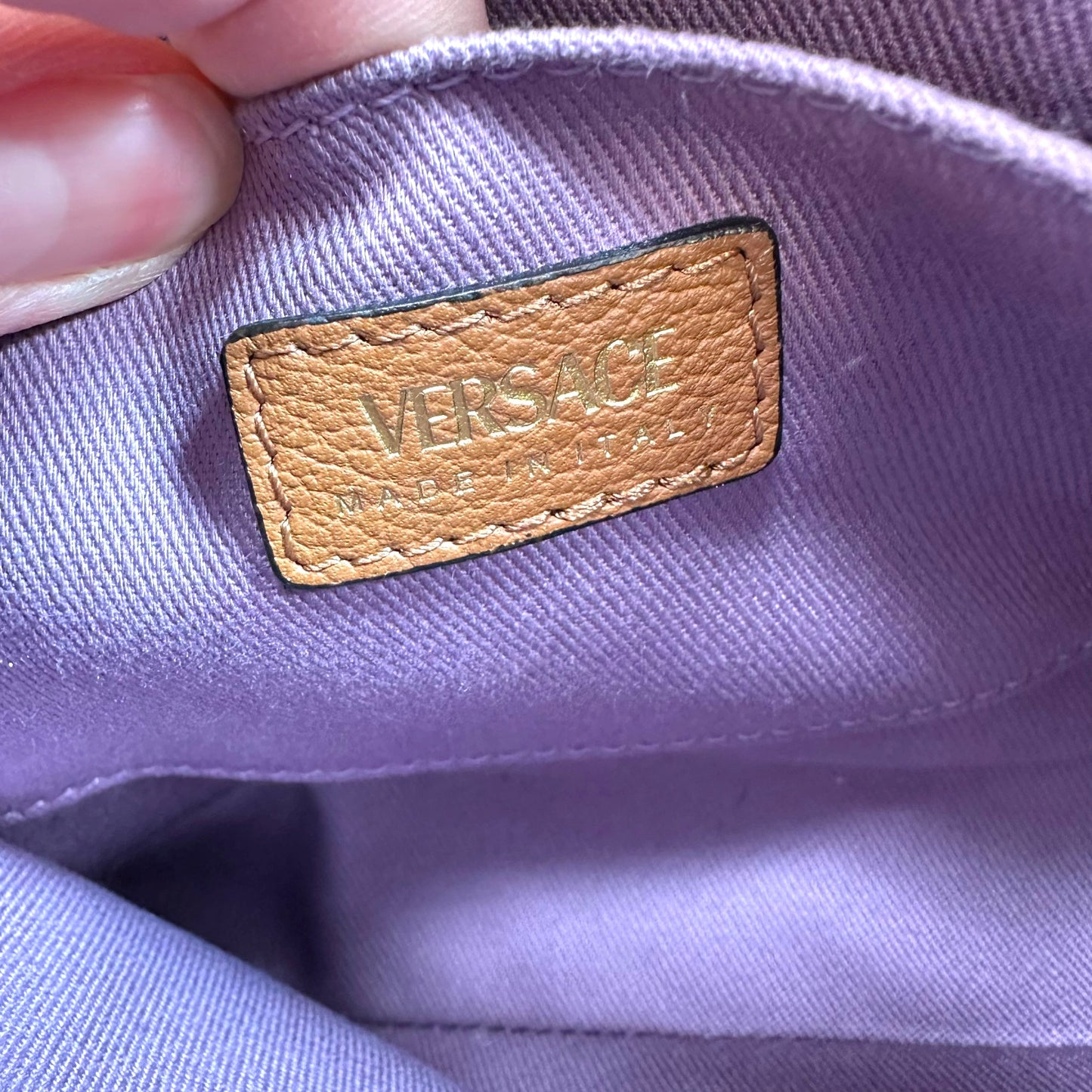 Crossbody Luxury Designer By Versace, Size: Small