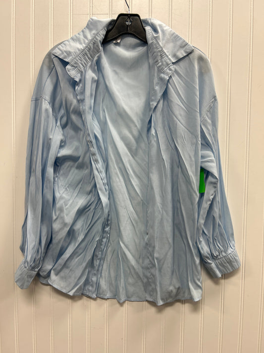 Blouse 3/4 Sleeve By Cmc In Sky blue, Size:Xl