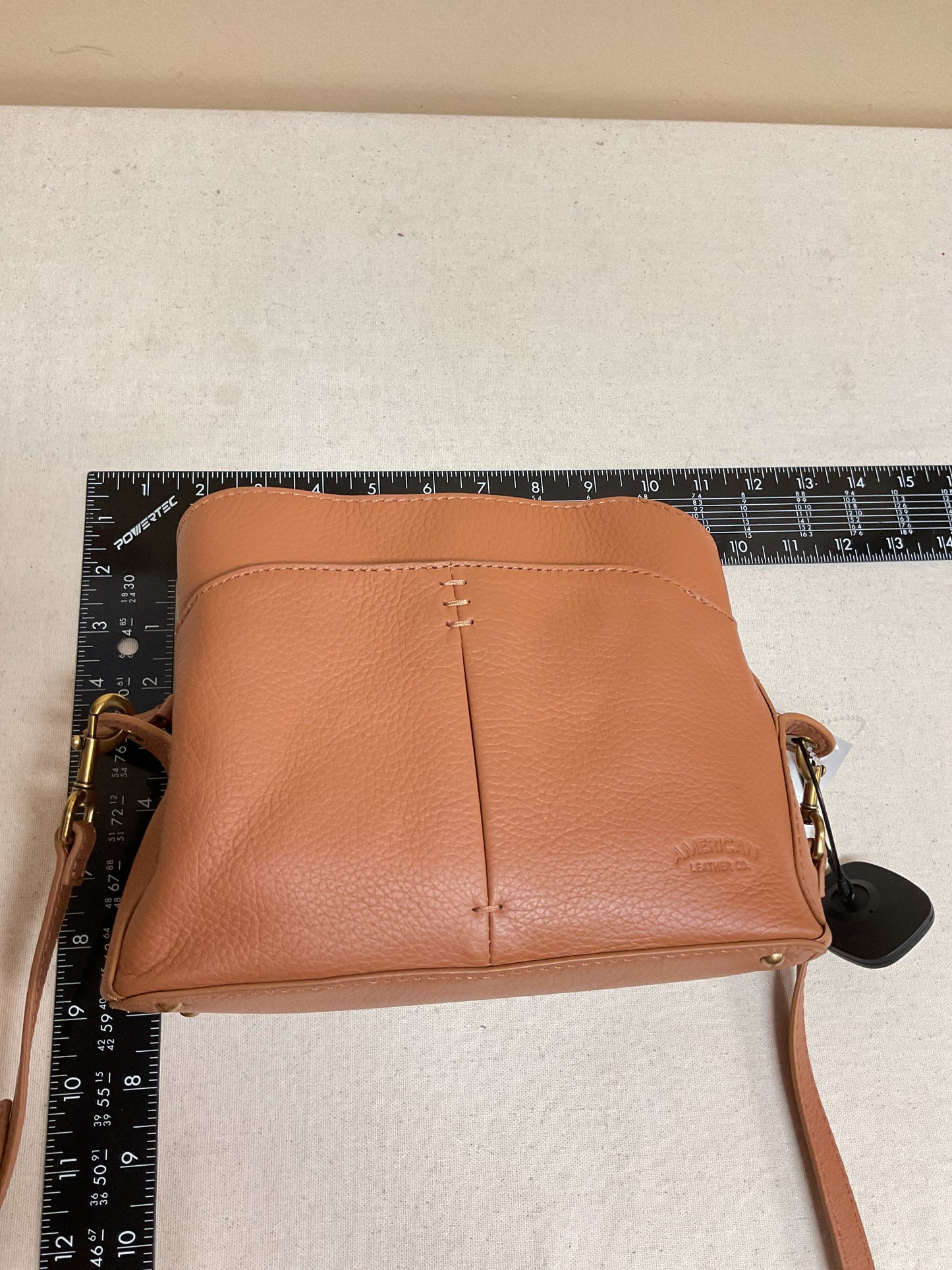 Crossbody Leather By Cmb In Brown, Size:Small