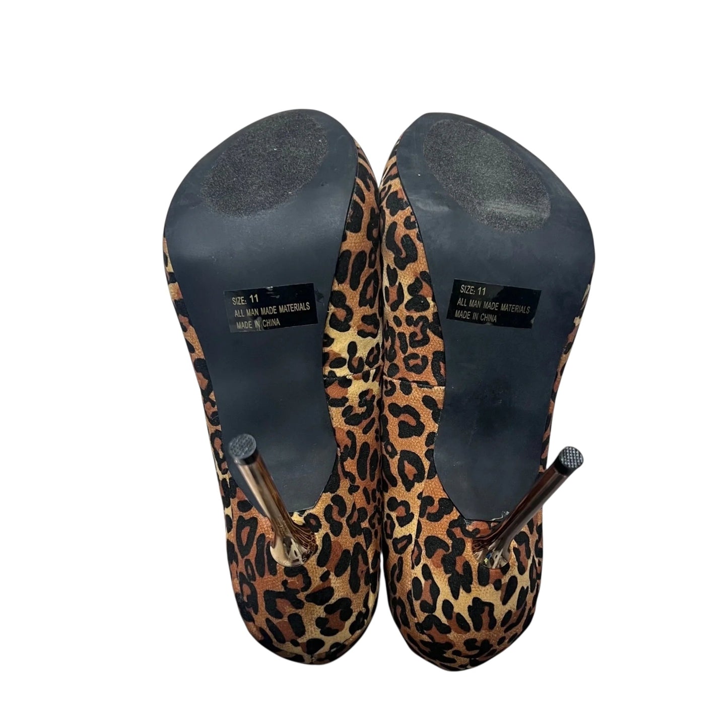 Shoes Heels Stiletto By Charlotte Russe In Animal Print, Size: 11