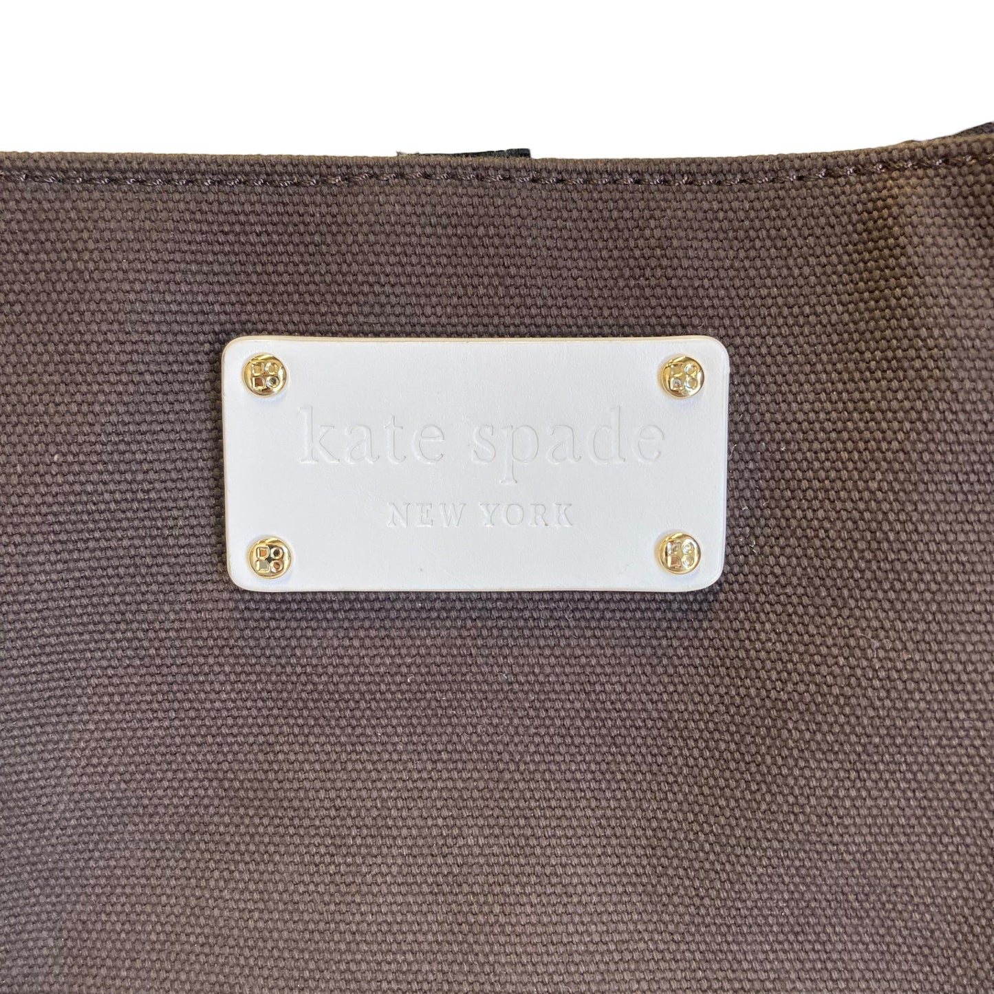 Diaper Bag Designer By Kate Spade In Brown, Size:Large