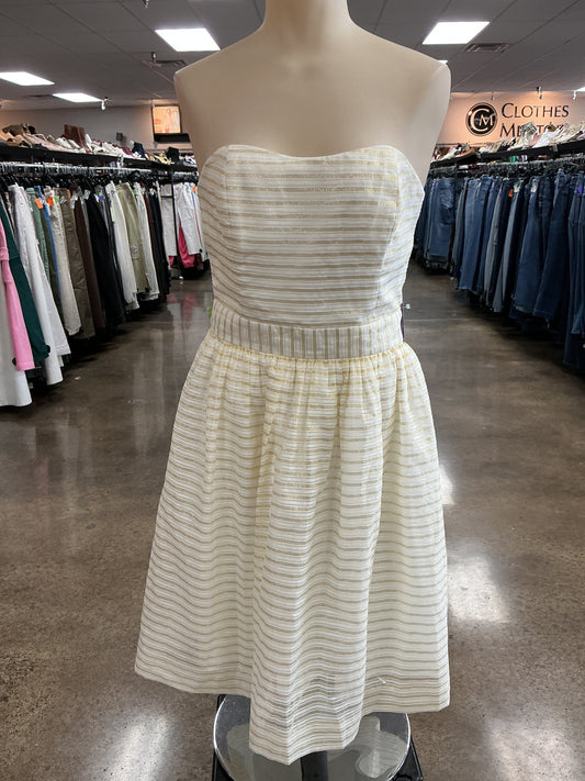 Dress Designer By Lilly Pulitzer In Gold & White, Size:6