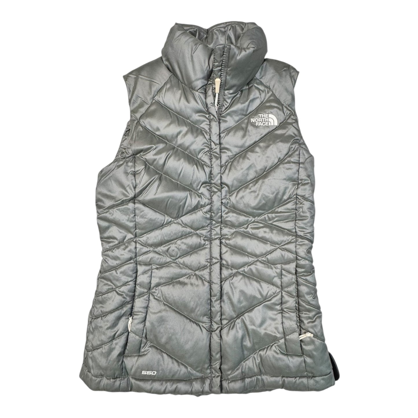 Vest Puffer & Quilted By The North Face In Grey, Size:Xs