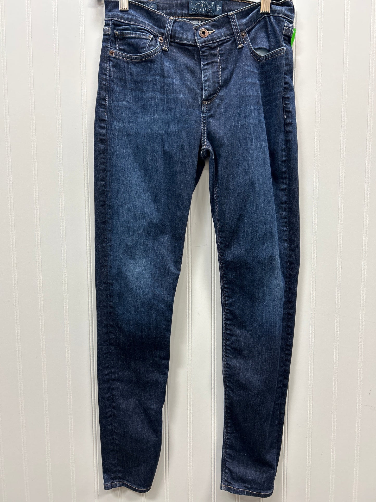Jeans Jeggings By Lucky Brand In Blue Denim, Size:6
