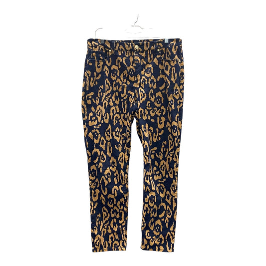 Pants Dress By Chicos In Blue & Tan, Size:10