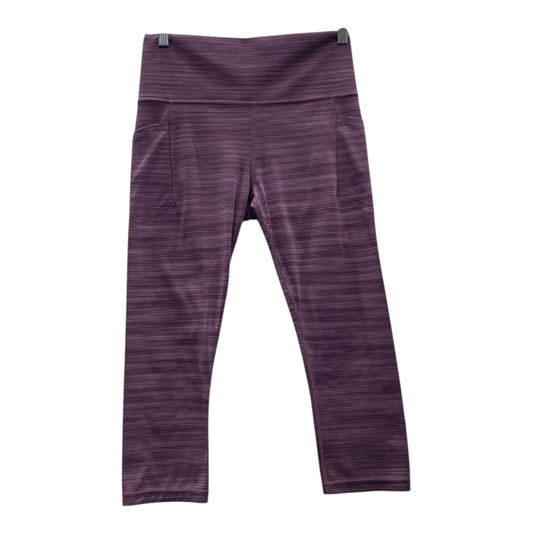 Athletic Leggings By Athleta In Purple, Size:M