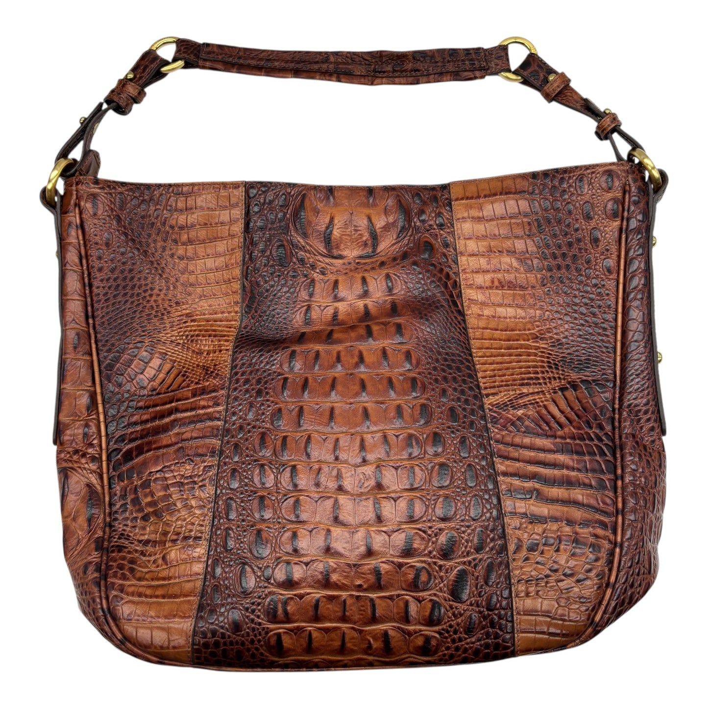 Handbag Designer By Brahmin In Brown, Size:Large
