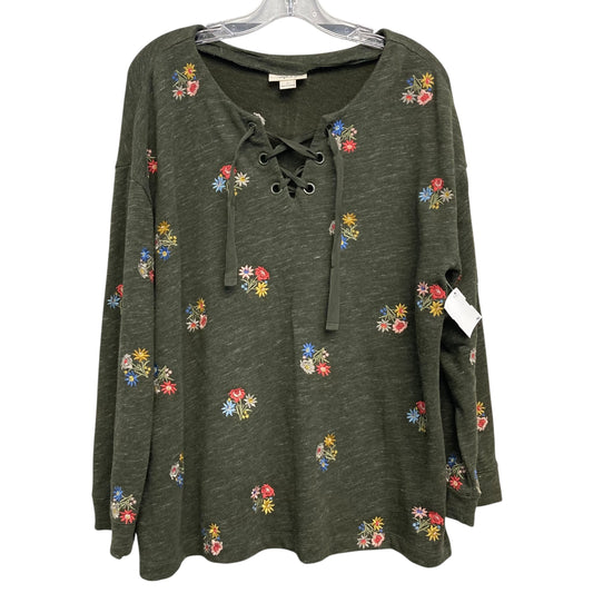 Top Ls By Style And Company In Floral Print, Size:L