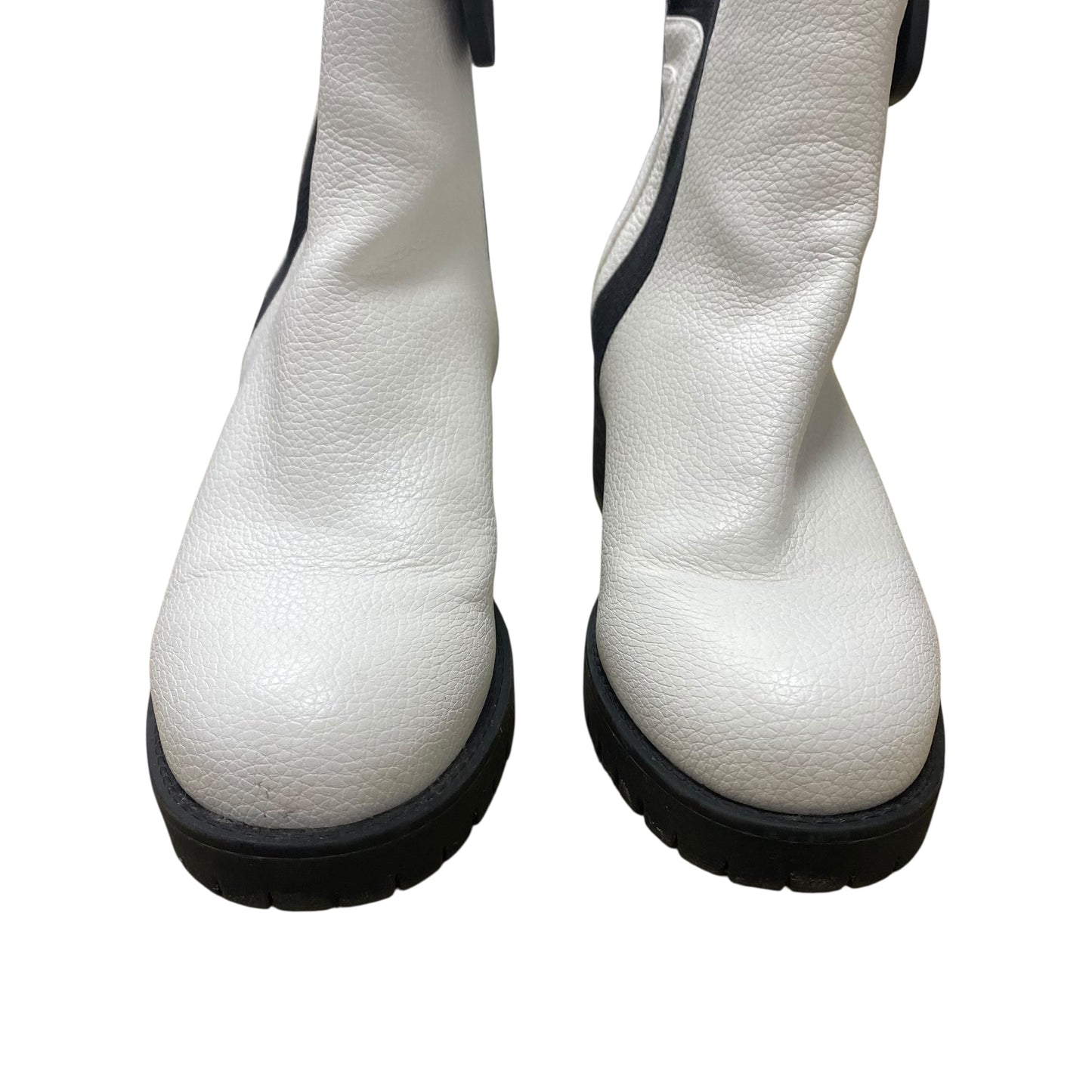 Boots Ankle Heels By Mia In White, Size:8