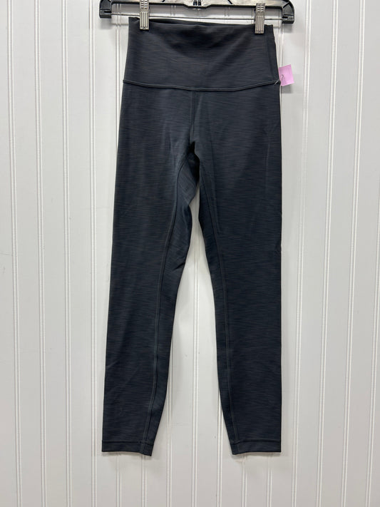 Athletic Leggings By Lululemon In Grey, Size:4
