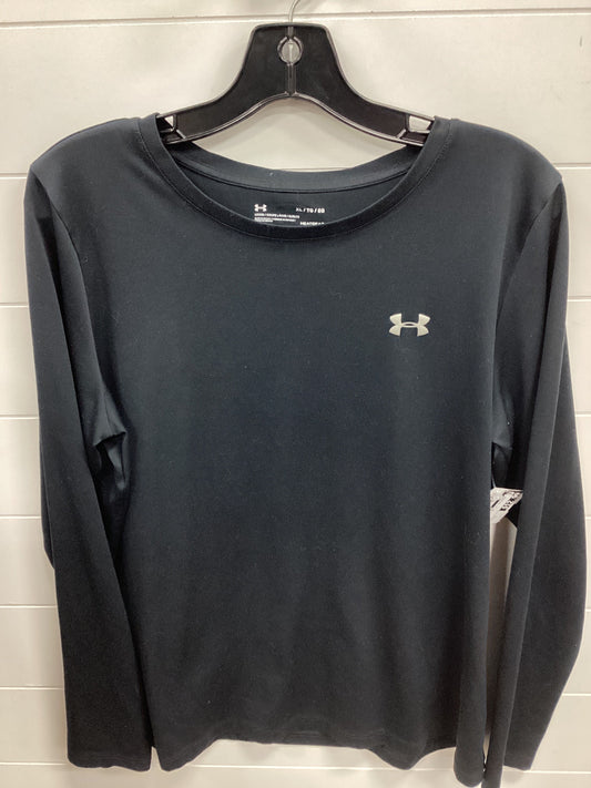 Athletic Top Ls Crewneck By Under Armour In Black, Size:Xl