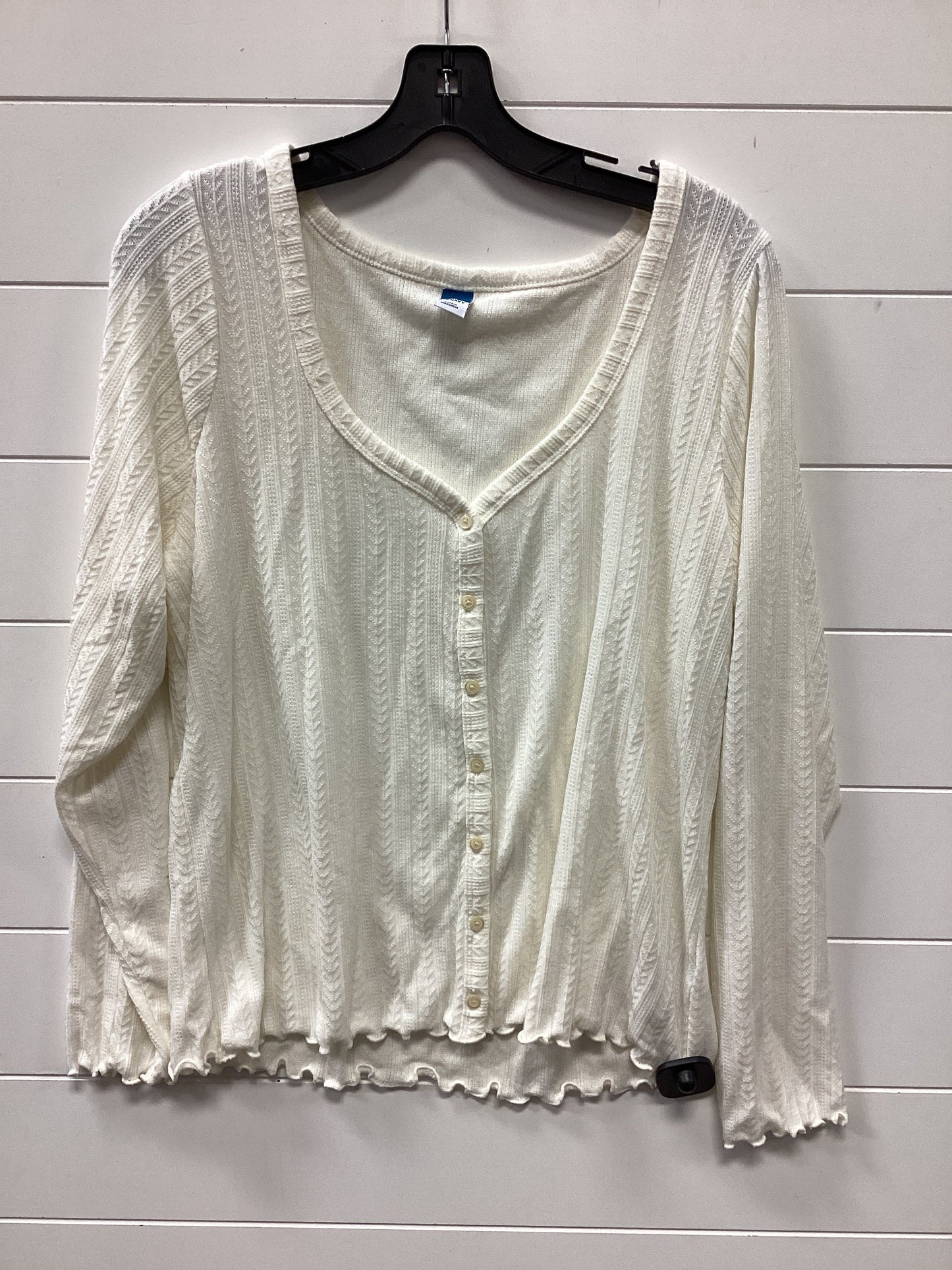 Top Ls By Old Navy In Cream, Size:Xl