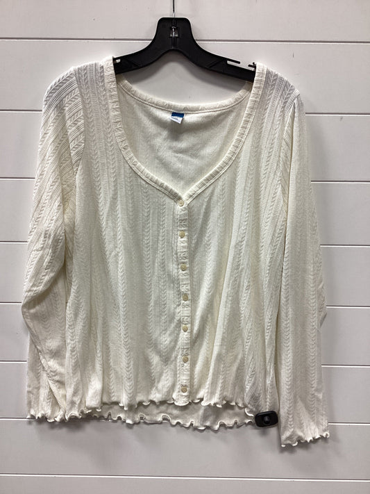 Top Ls By Old Navy In Cream, Size:Xl