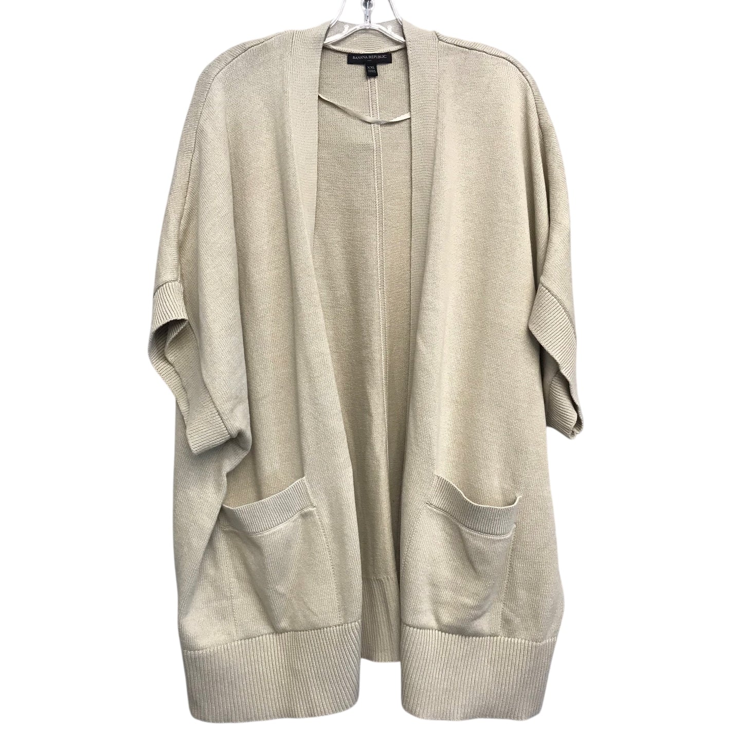 Sweater Cardigan By Banana Republic In Beige, Size:1X