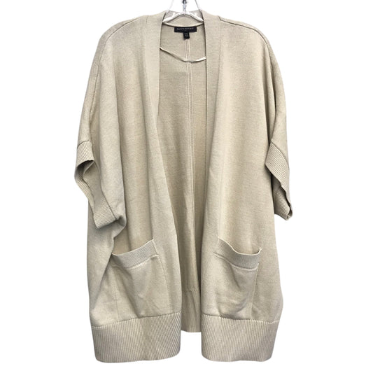 Sweater Cardigan By Banana Republic In Beige, Size:1X