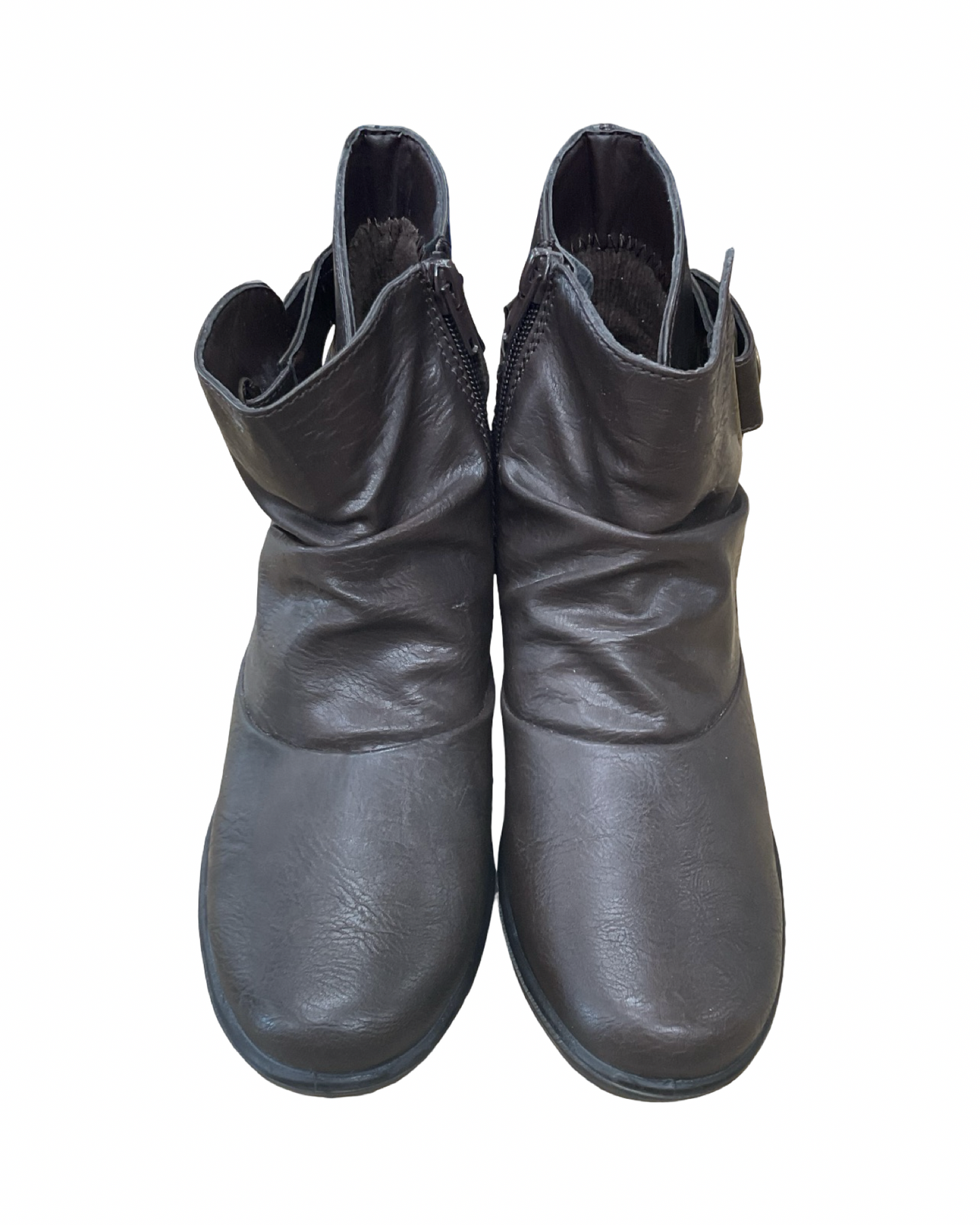 Boots Ankle Heels By Spring Step In Brown, Size:8