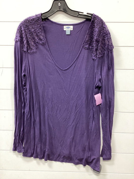 Top Ls Basic By Old Navy In Purple, Size:Xl