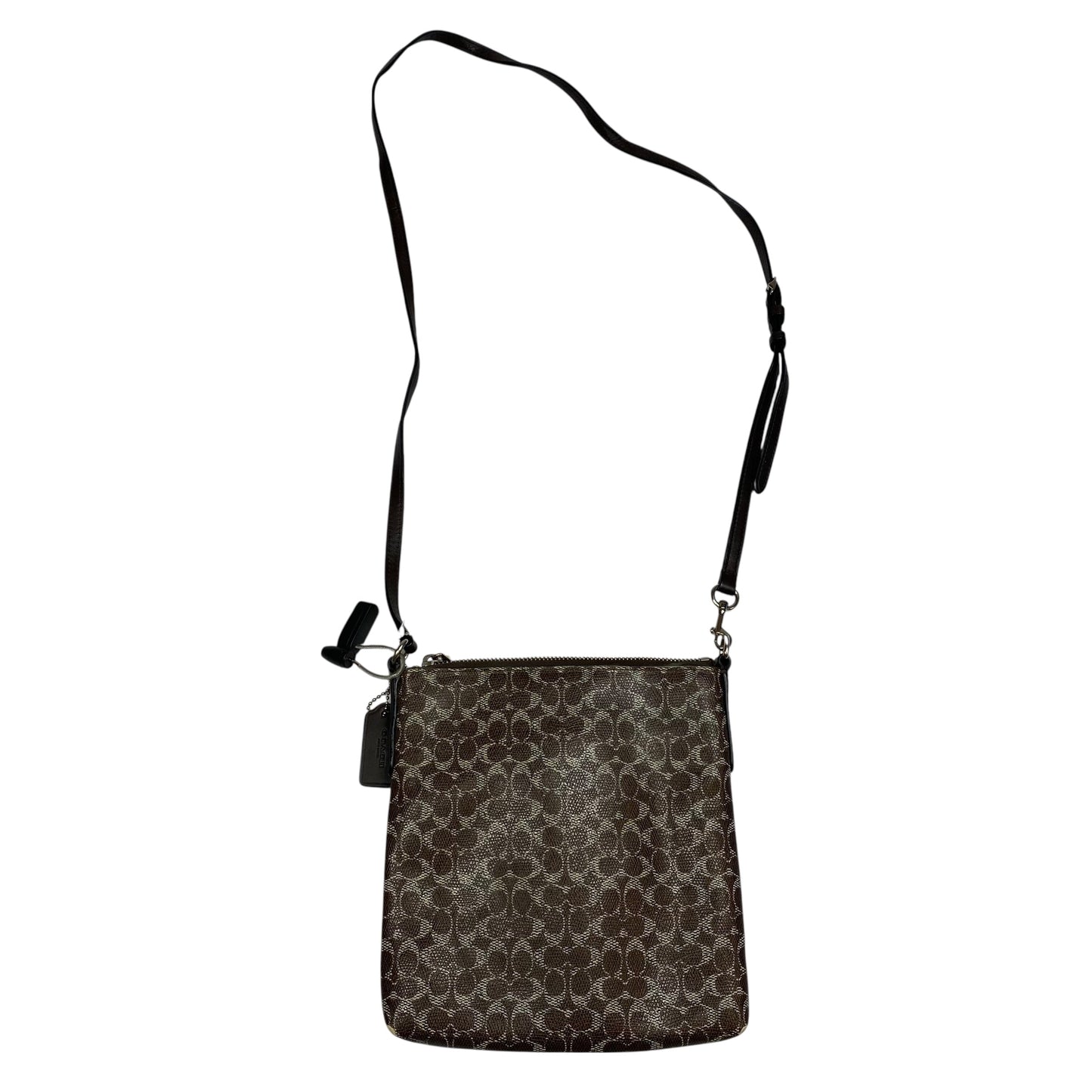 Crossbody Designer By Coach In Brown, Size:Medium