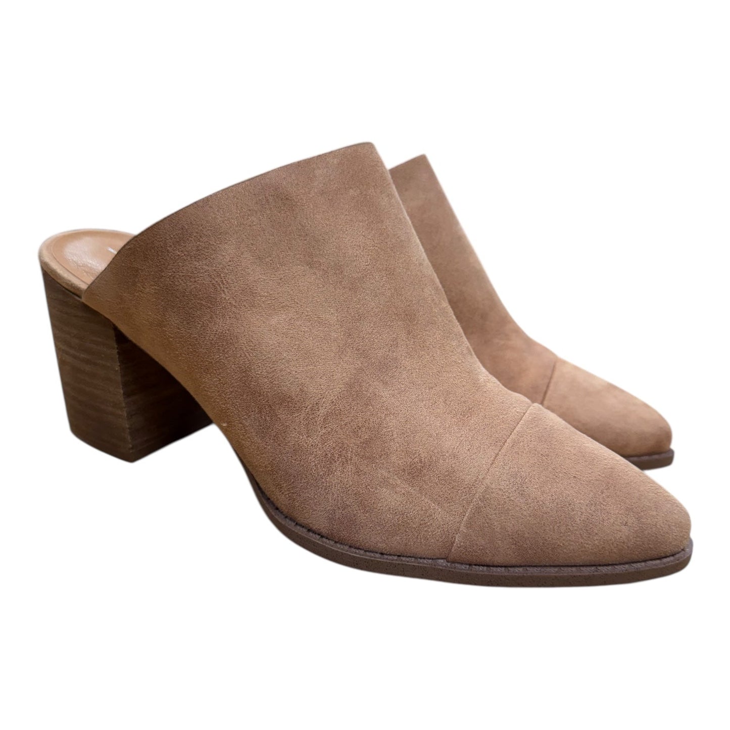 Shoes Heels Block By Report In Tan, Size:9