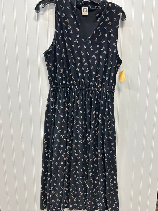 Dress Casual Maxi By Anne Klein In Black, Size:M