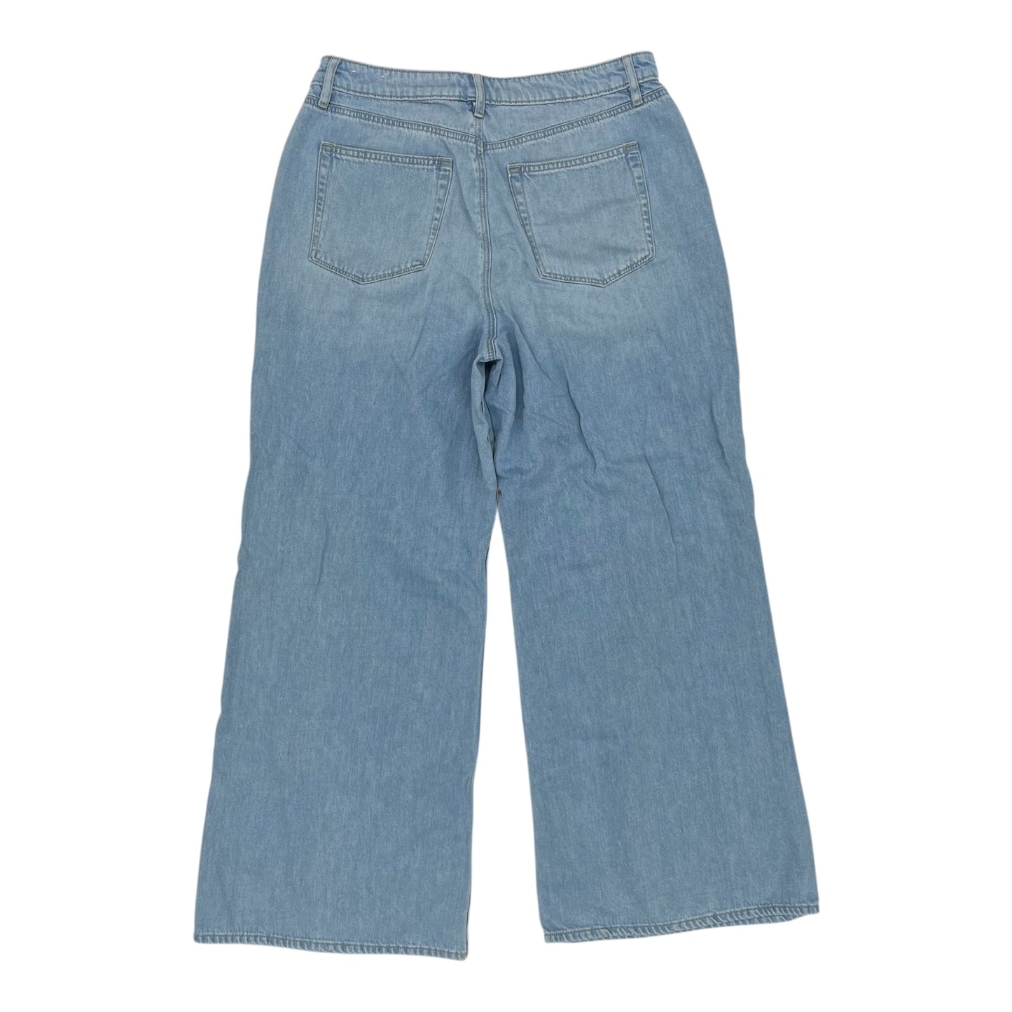 Jeans Wide Leg By Loft In Blue Denim, Size:12