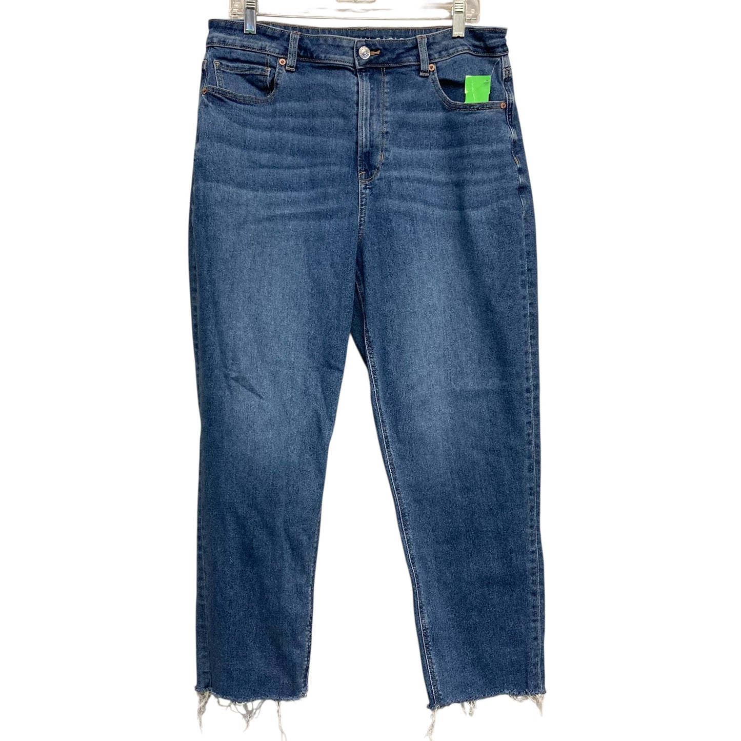 Jeans Wide Leg By American Eagle In Blue Denim, Size:14