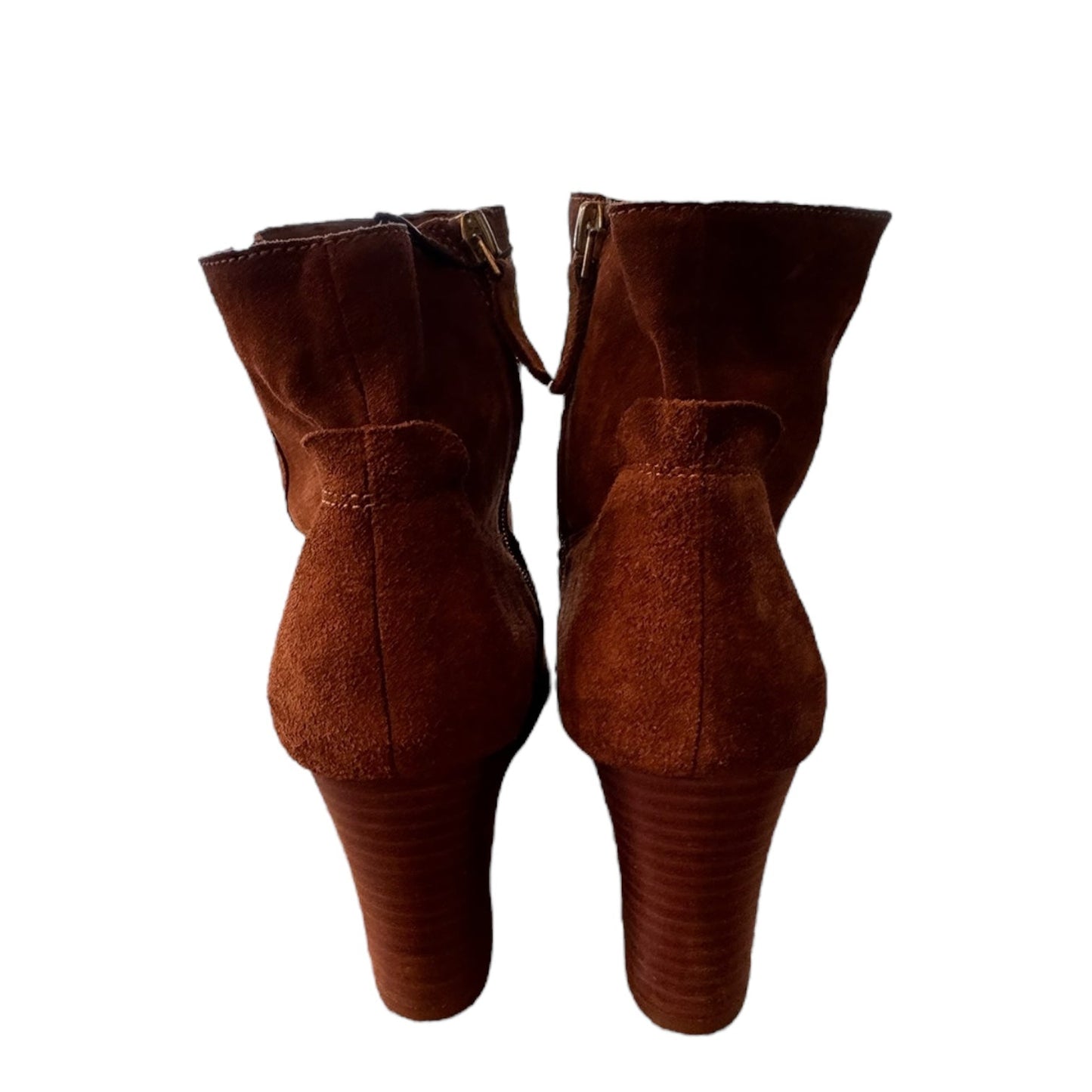 Boots Ankle Heels By Franco Sarto In Brown, Size:9.5
