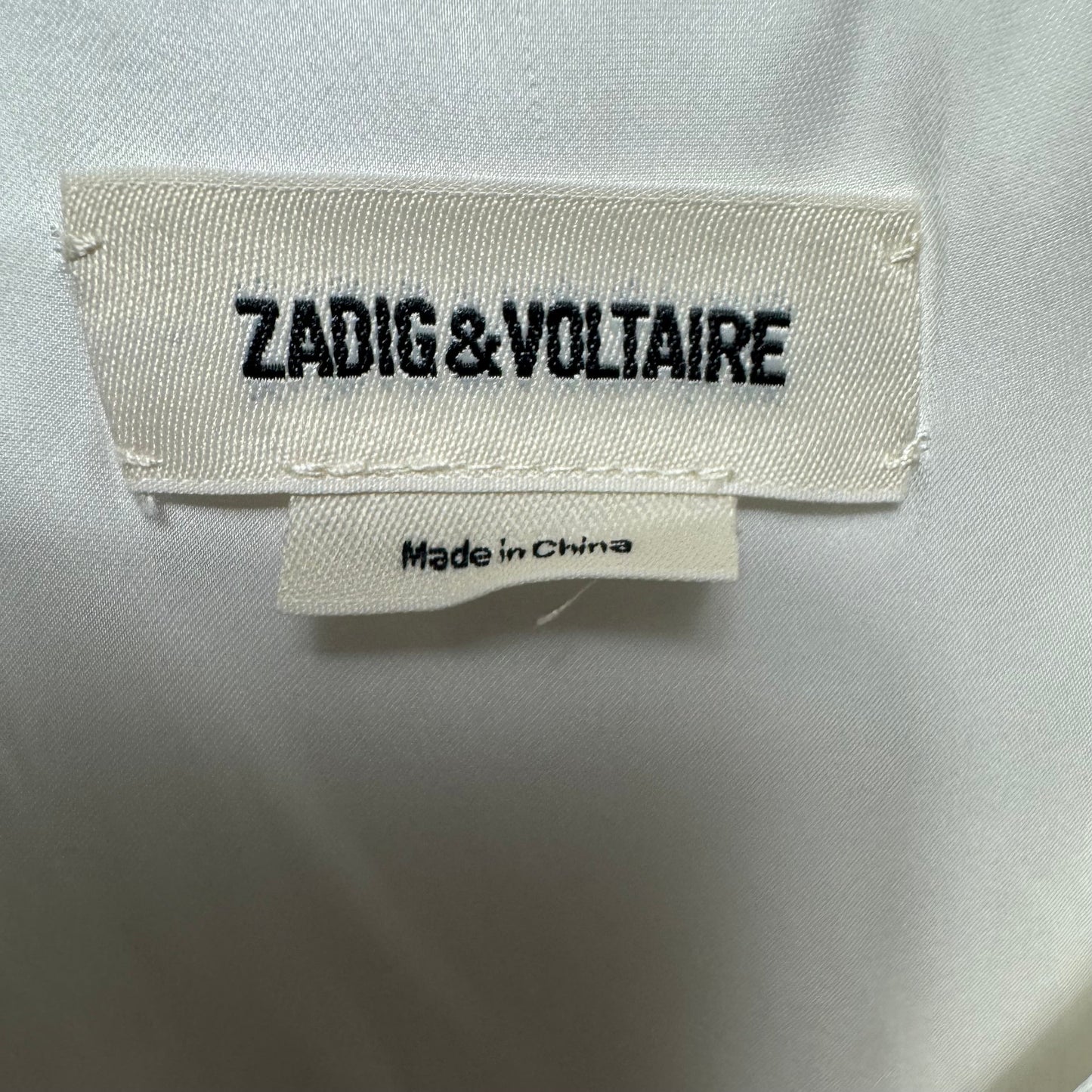 Twity Satin Top By Zadig And Voltaire In White, Size: XS
